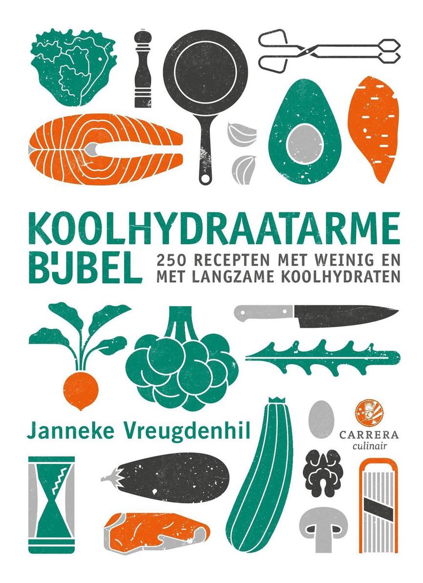 Koolhydraatarme bijbel: 250 recepten met weinig en langzame koolhydraten