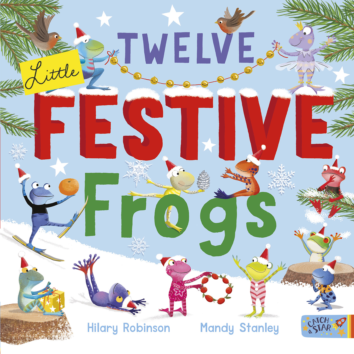 Twelve Little Festive Frogs (Paperback)
