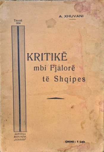 Kritikë mbi fjalorë të shqipes