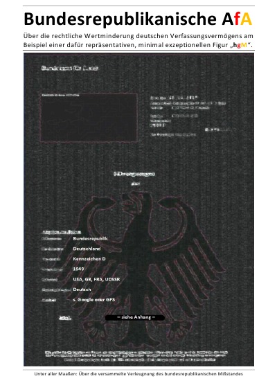 Bundesrepublikanische AfA - Beispiel einer dafür repräsentativen, minimal exzeptionellen Figur ""hgM"".