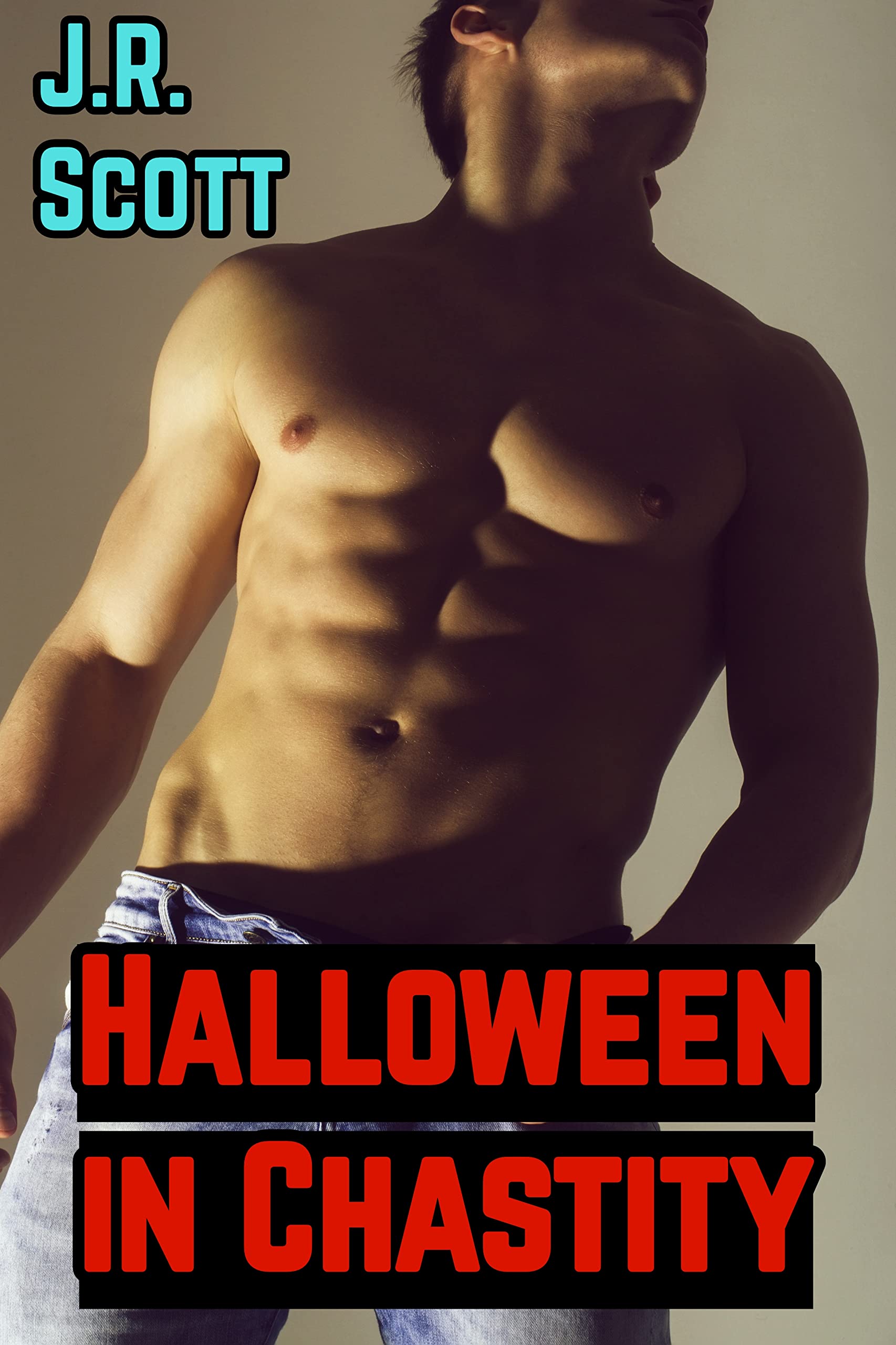 Halloween in Chastity: Frat Boy Bound in Public Older Man (The Chastity Frat Book 9)