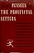 Pensées and the Provincial Letters by Blaise Pascal