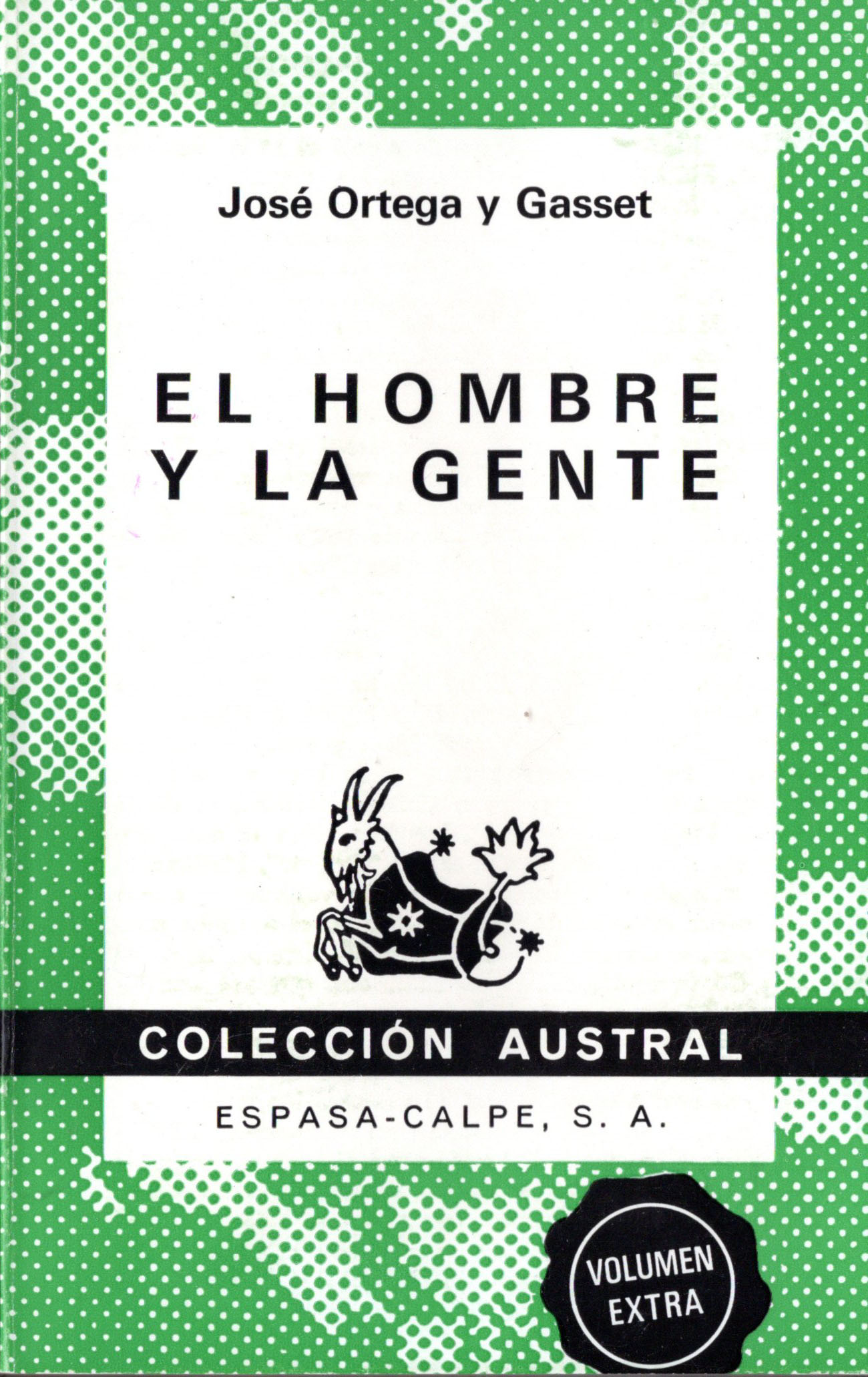 Portada de El hombre y la gente, de José Ortega y Gasset