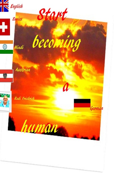 Start becoming a human: Message at the entrance