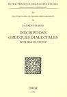 INSCRIPTIONS GRECQUES DIALECTALES D'OLBIA DU PONT