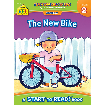 School Zone The New Bike, Start to Read! Book Level 2: Ages 5 to 7, Rhyming, Early Reading, Vocabulary, Sentence Structure, Picture Clues, and More (Start to Read! Book Series)