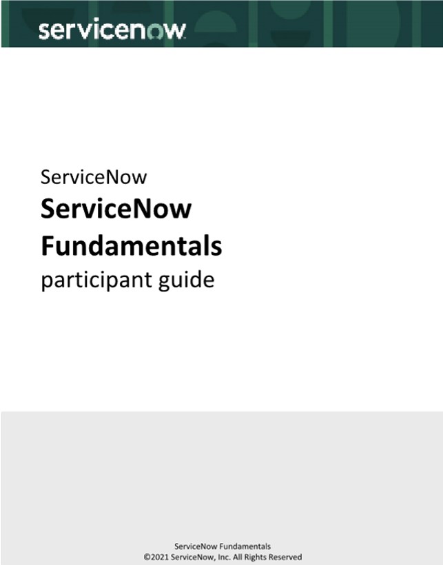 ServiceNow Fundamentals
