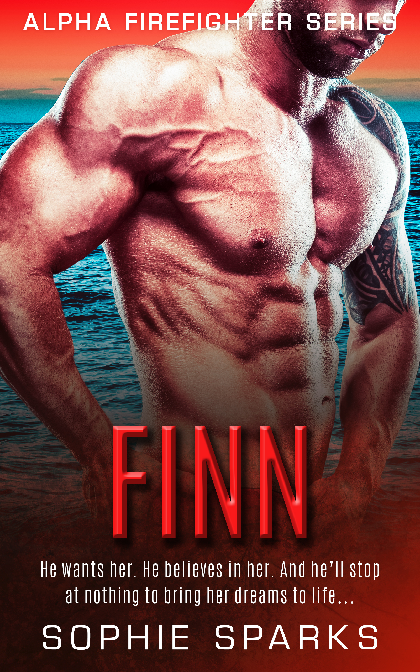 Finn : A Hot BBW Curvy Small Town Romance Novella (Alpha Firefighter Series Book 7)