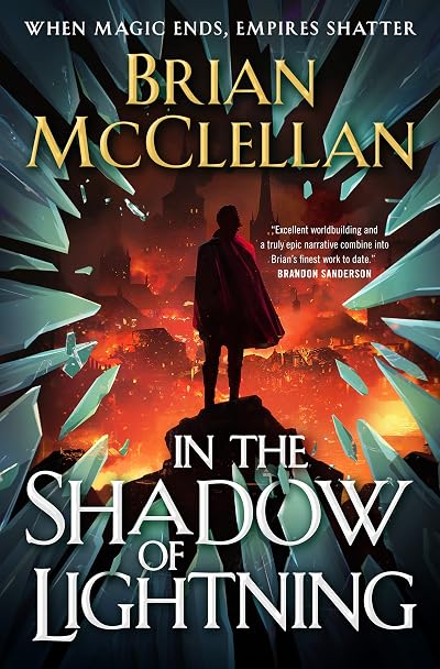 Portada de In the Shadow of Lightning, de Brian McClellan