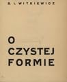 O Czystej Formie