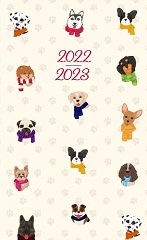 December 2023 Wallpaper Calendar 2022-2023: 2 Year Pocket Calendar For Purse | Two - Year Monthly Planner  January 2022 Up To December 2023 For To Do List | Small Agenda Schedule  Organizer With Cute Dogs Design By Not A Book