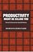 Productivity Might Be Killi...