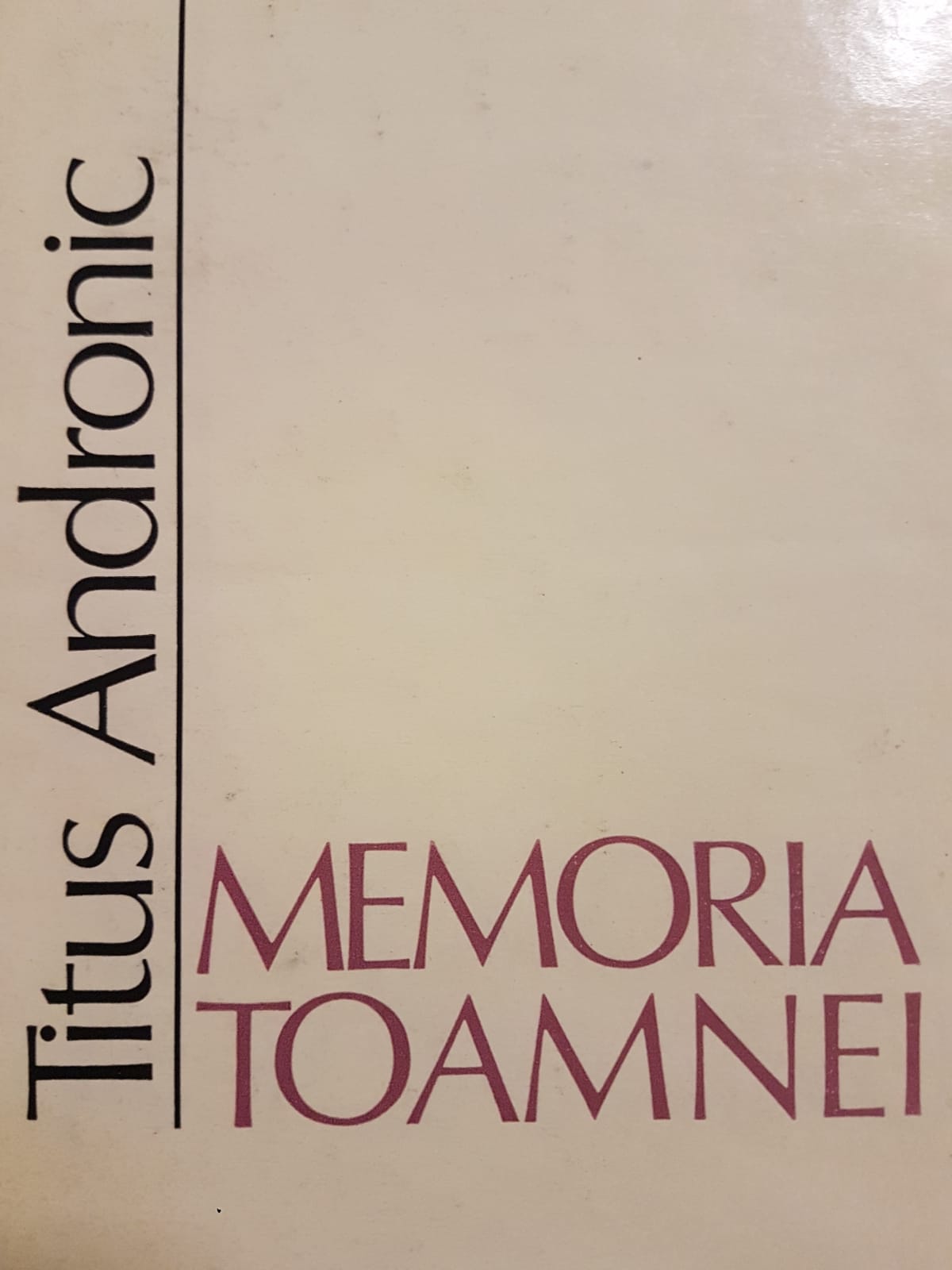 Memoria toamnei (Hardcover)