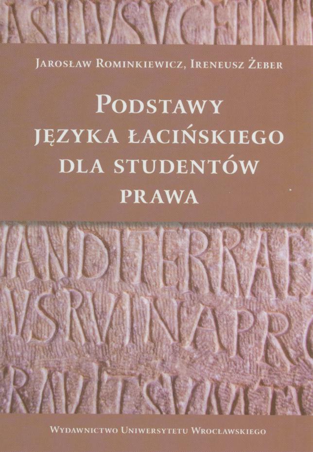 Podstawy języka łacińskiego dla studentów prawa
