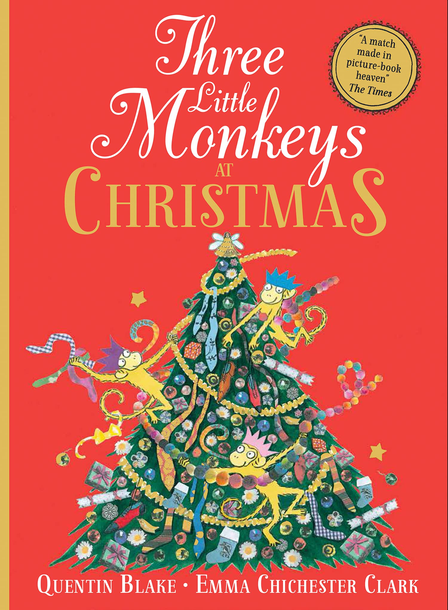 Three Little Monkeys at Christmas: A wickedly funny festive adventure! (Hardcover)