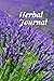 Herbal Journal: botanical l...