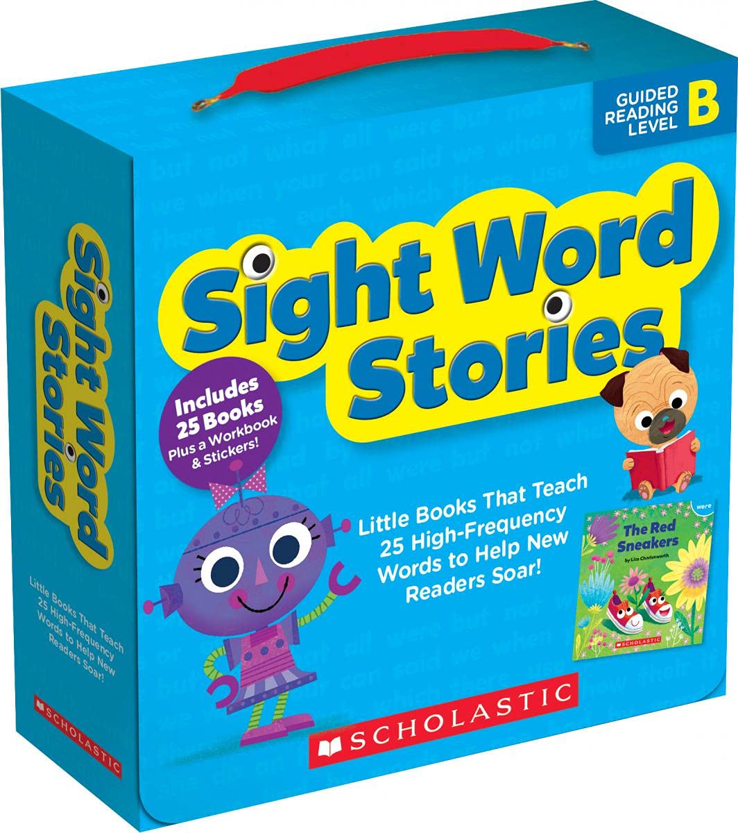 Sight Word Stories: Guided Reading Level B: Fun Books That Teach 25 Sight Words to Help New Readers Soar (Product Bundle)