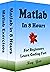 Matlab: Matlab Programming,...