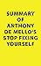 Anthony De Mello's Stop Fix...
