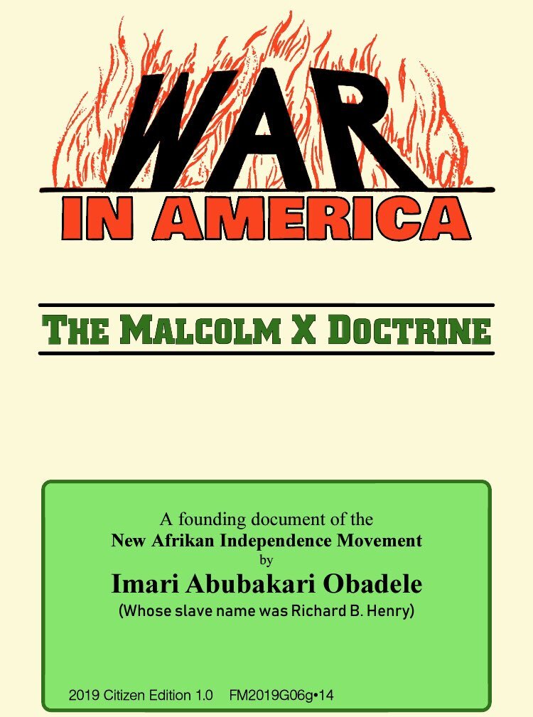 War In America: The Malcolm X Doctrine (Paperback)