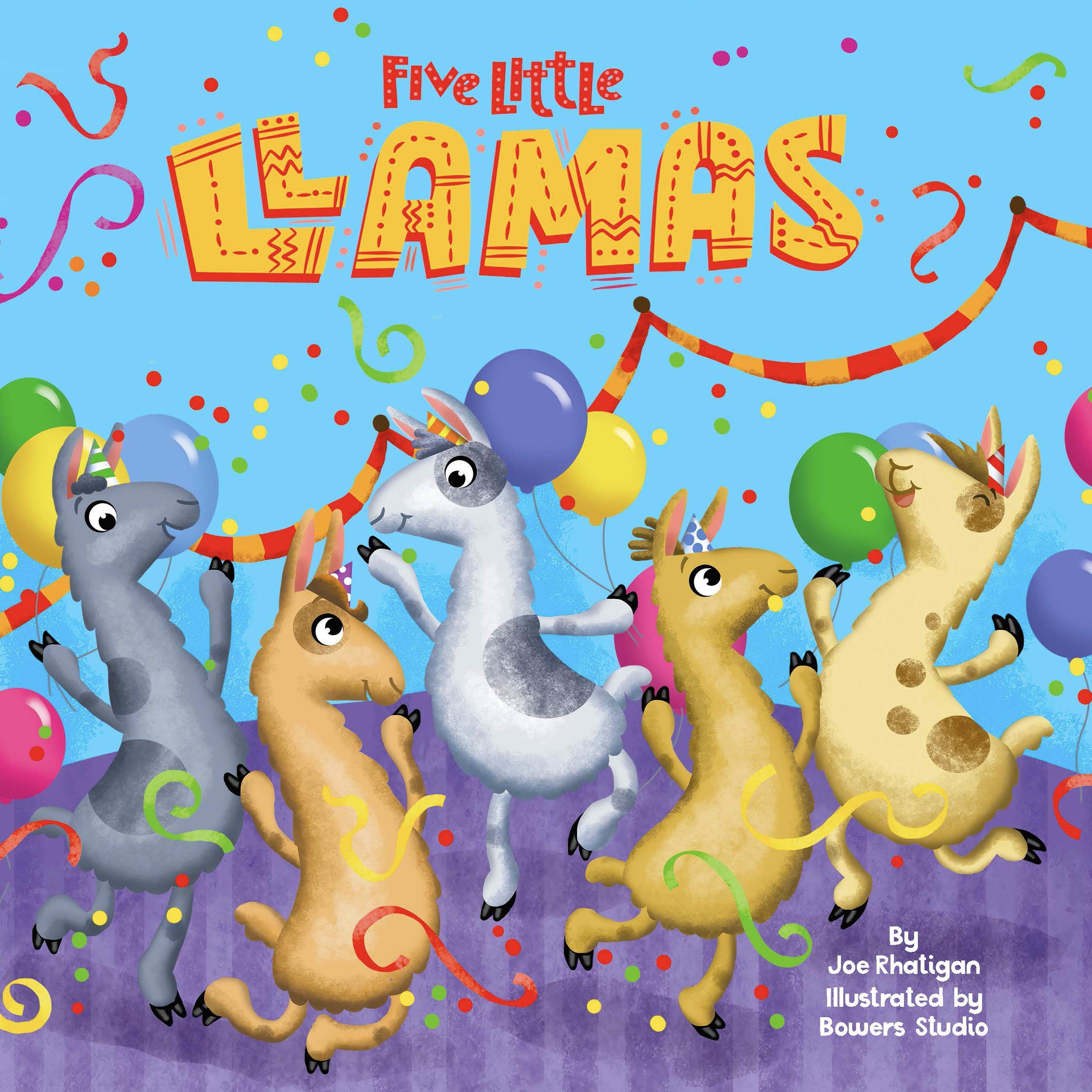Five Little Llamas - Padded Board Book - Counting - Educational (Board book)