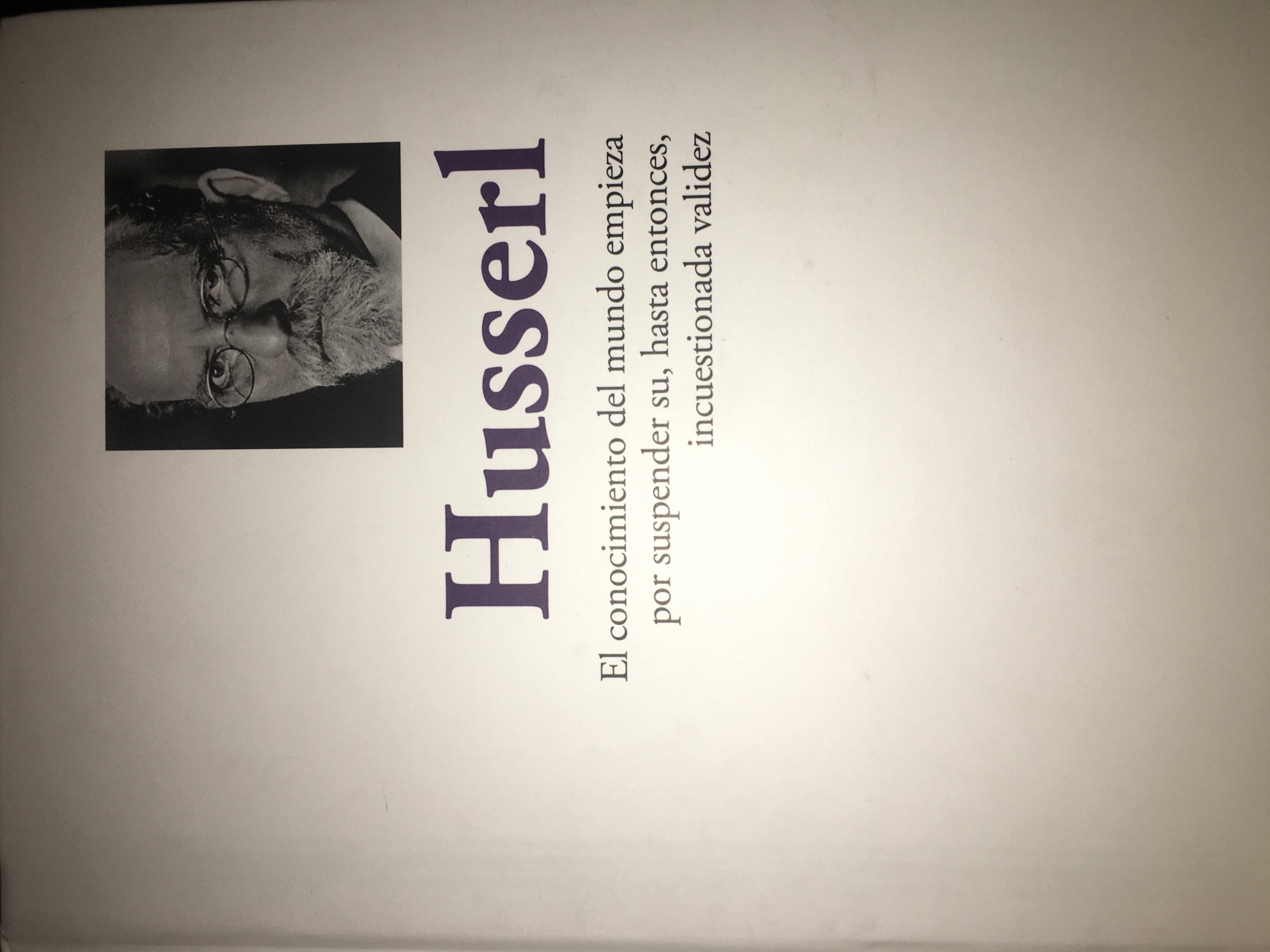 Aprender a Pensar: Husserl (Unknown Binding)