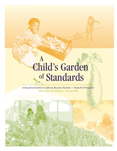 A Child's Garden of Standards: Linking School Gardens to California Education Standards