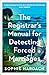 The Registrar's Manual for Detecting Forced Marriages