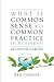 What if Common Sense Was Co...