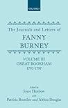The Journals And Letters Of Fanny Burney (Madame D'arblay) Volume III Great Bookham 1793-1797