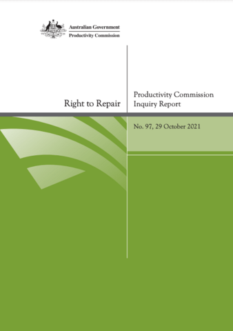 Right to Repair - Productivity Commission Inquiry Report (Paperback)