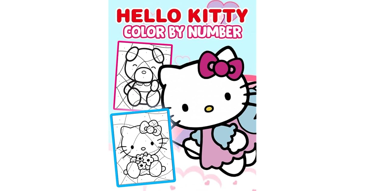 Hello Kitty Color By Number: An Awesome Book With Beautiful ...