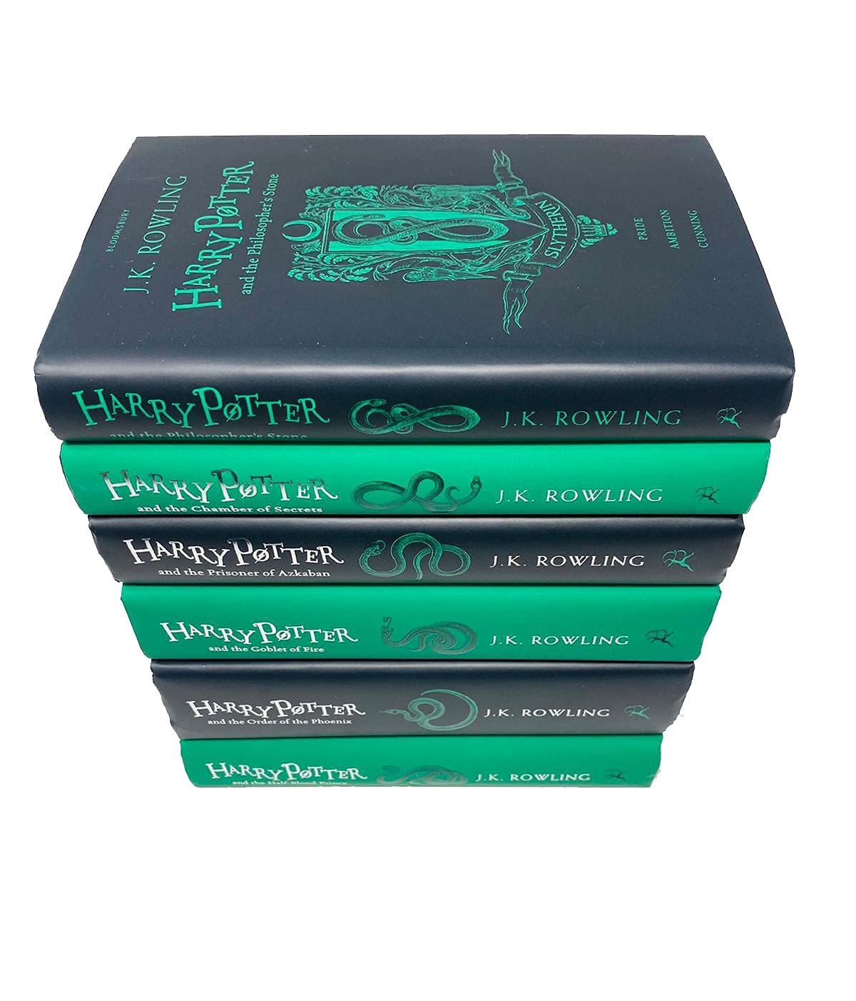 Harry Potter House Slytherin Edition Series 6 Books Collection Set