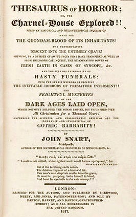 Thesaurus of Horror: Or The Charnel-House Explored!! (Unknown Binding)