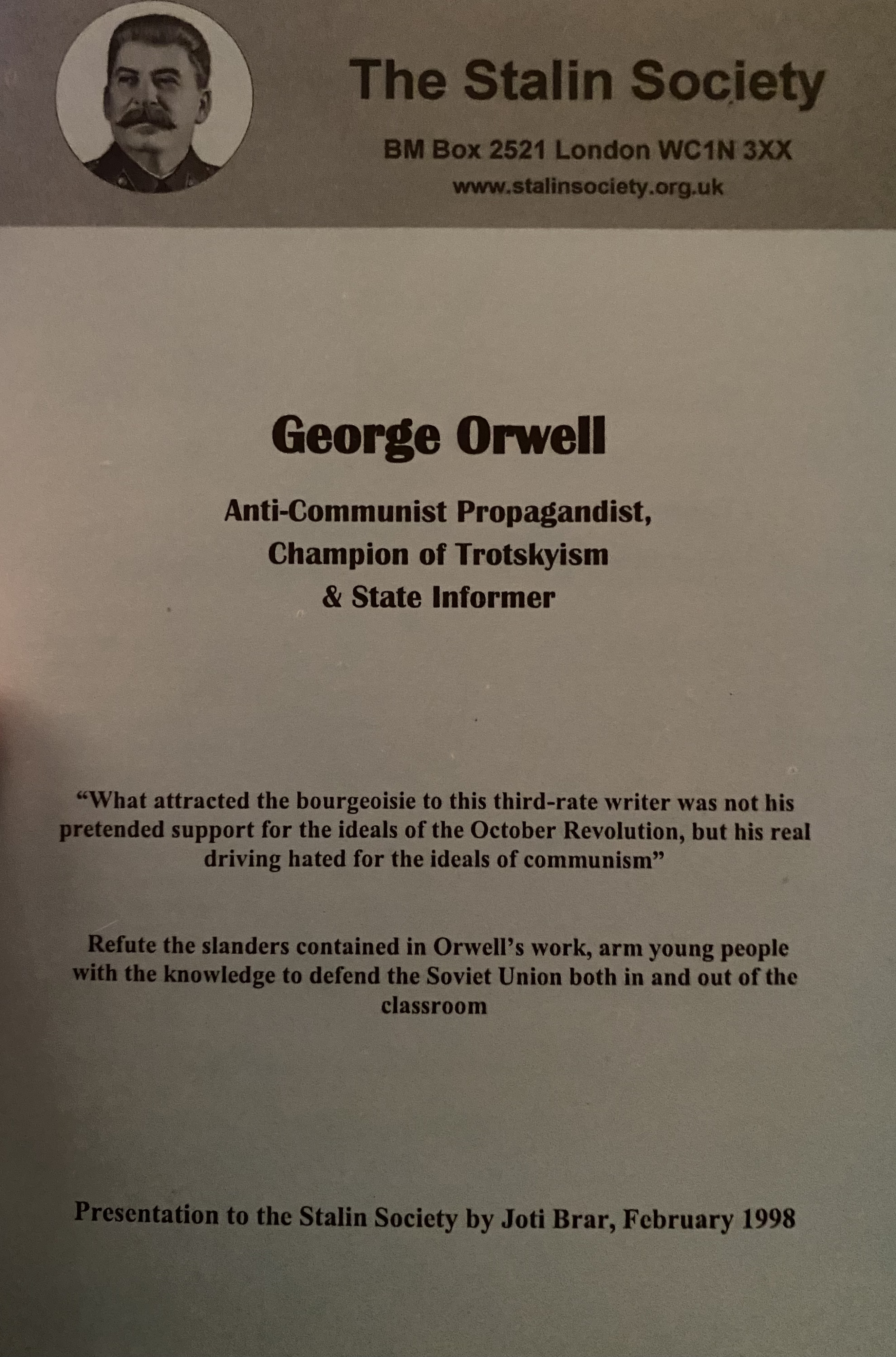 George Orwell: Anti-communist propagandist, Champion of Trotskyism & State Informer (Paperback)