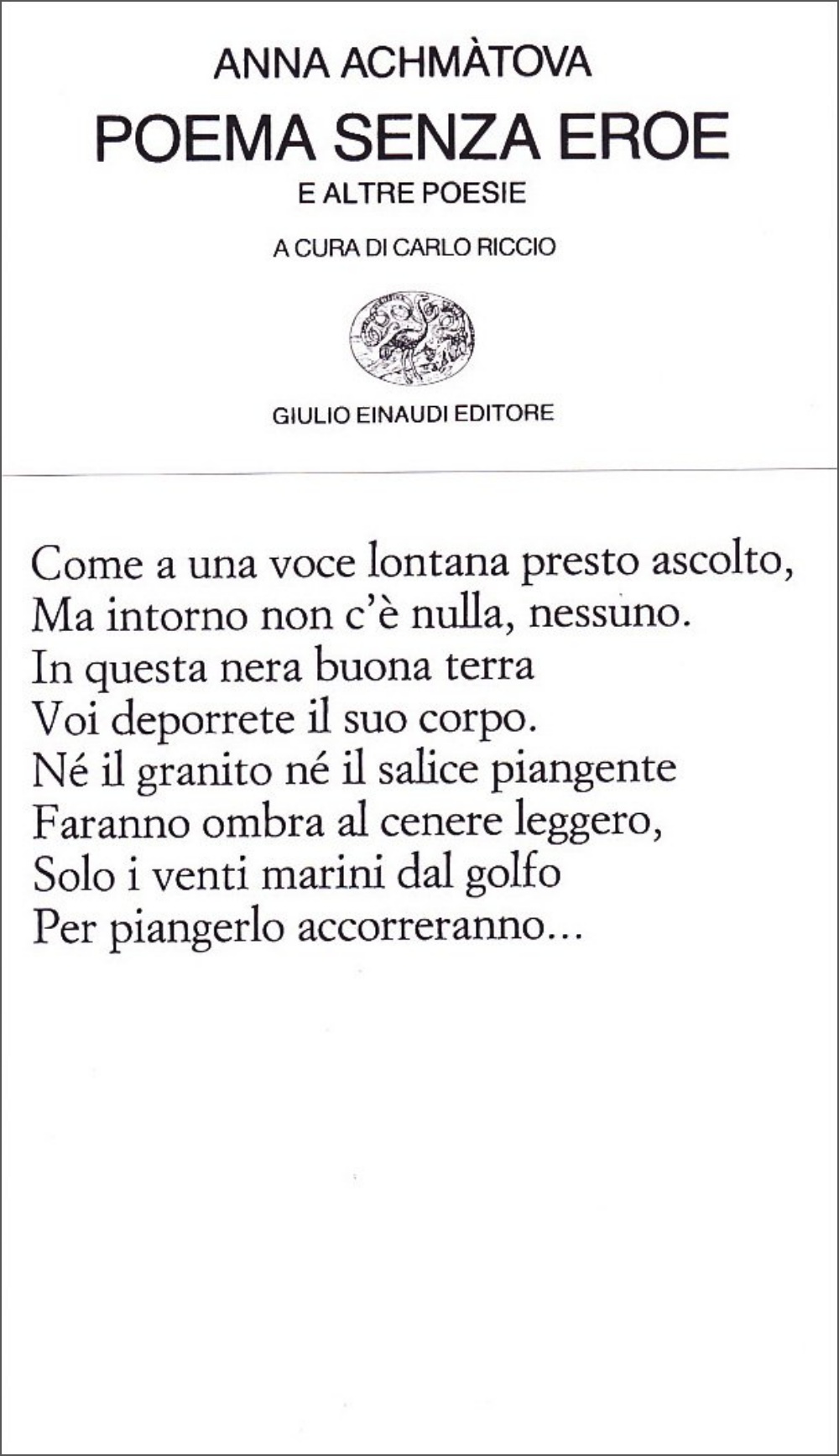 Poema senza eroe (Paperback)