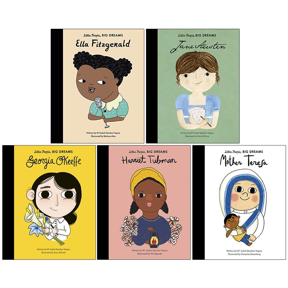 Little People Big Dreams Series 3 Collection Books Set Book 11 To 15 (Ella Fitzgerald, Jane Austen, Georgia O'Keeffe, Harriet Tubman, Mother Teresa)