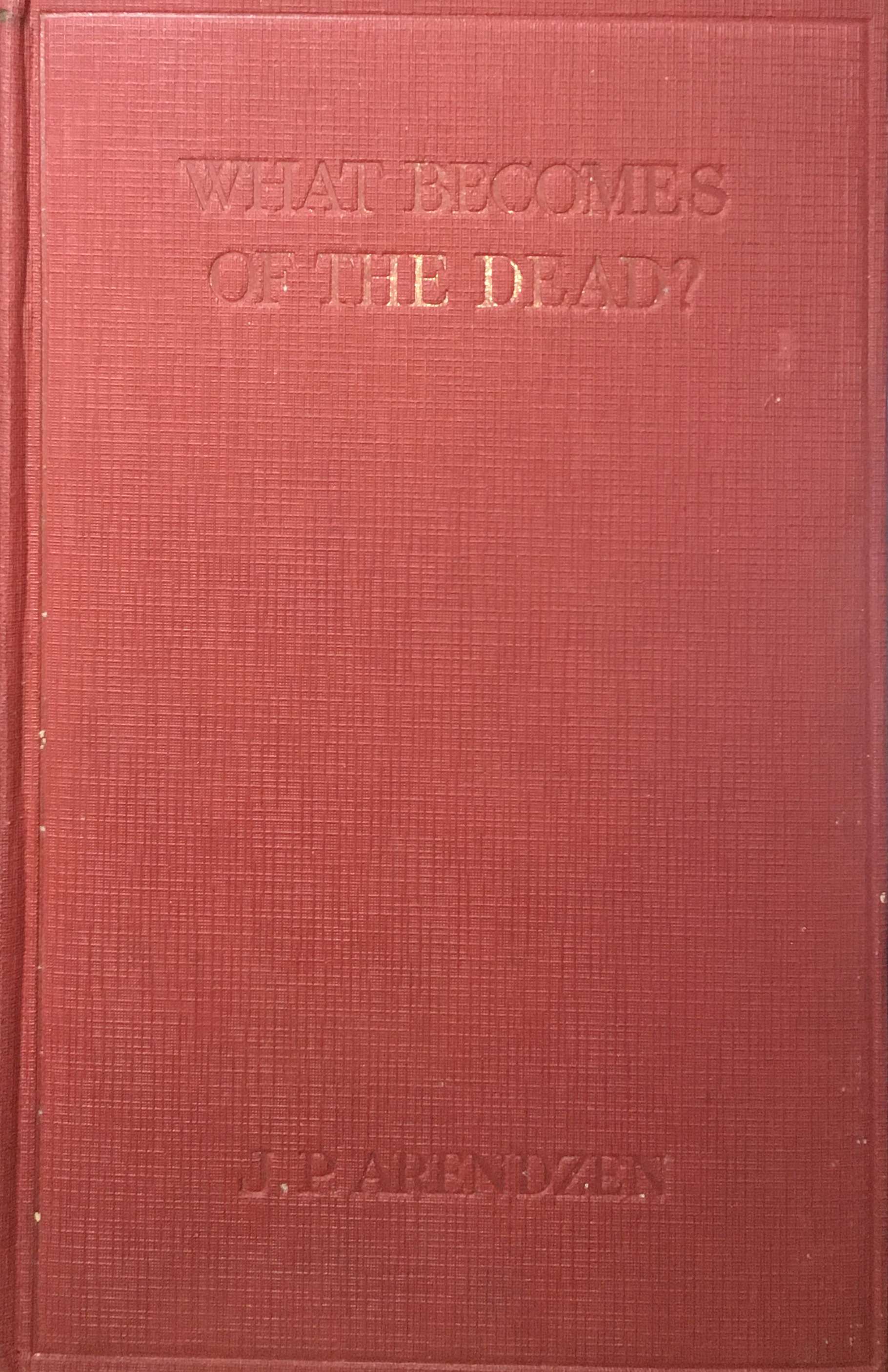 What Becomes of the Dead (Hardcover)
