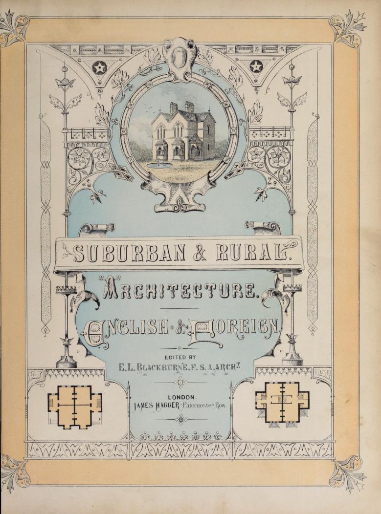Suburban and rural architecture, English and foreign (Unknown Binding)
