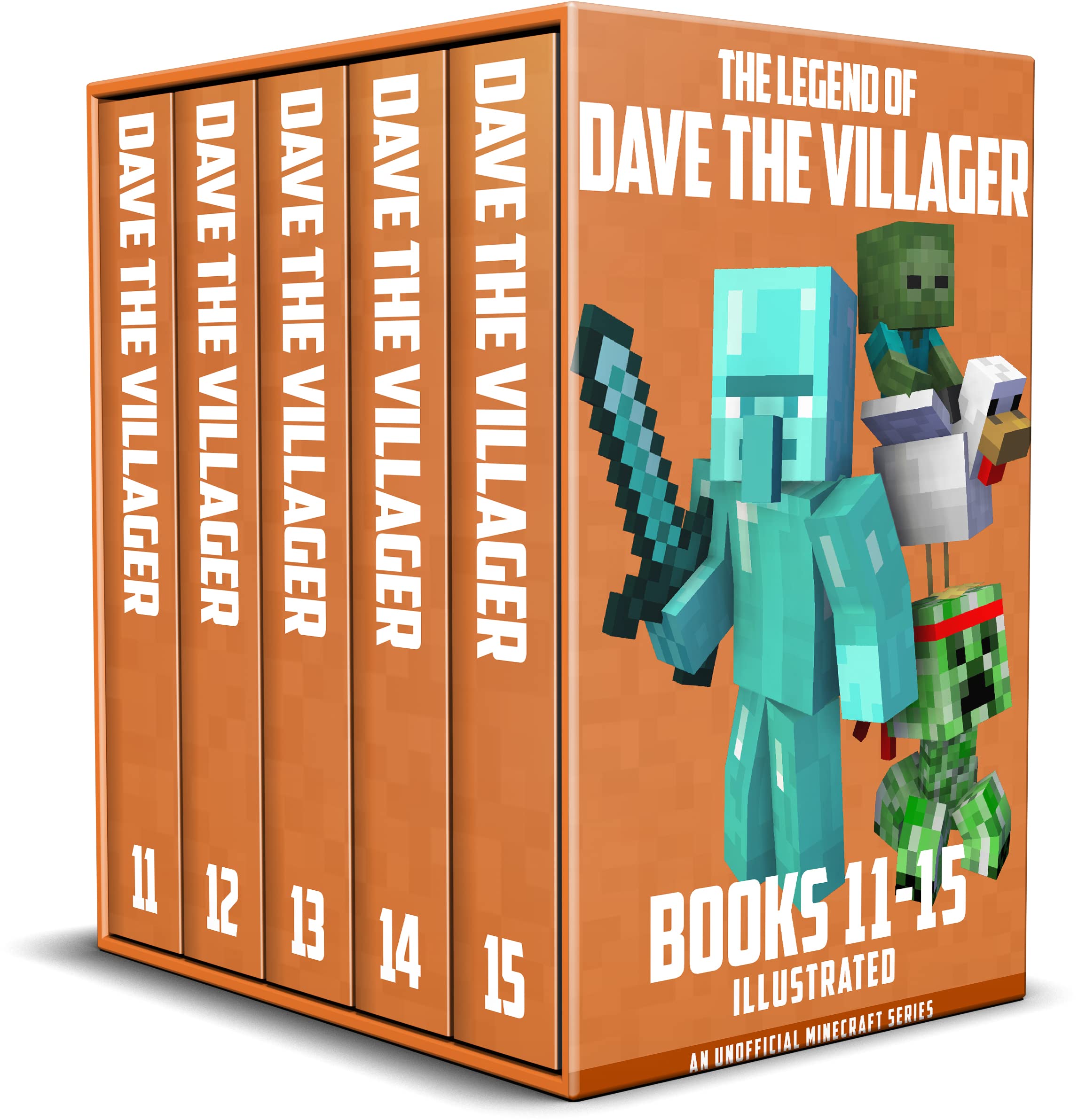 The Legend of Dave the Villager Books 11–15: An unofficial Minecraft series (Dave the Villager Collections Book 3)
