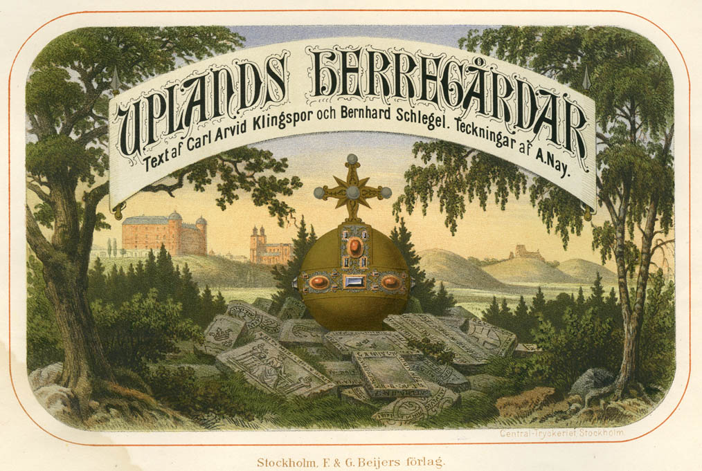 Uplands herregårdar med beskrifvande text (Unknown Binding)