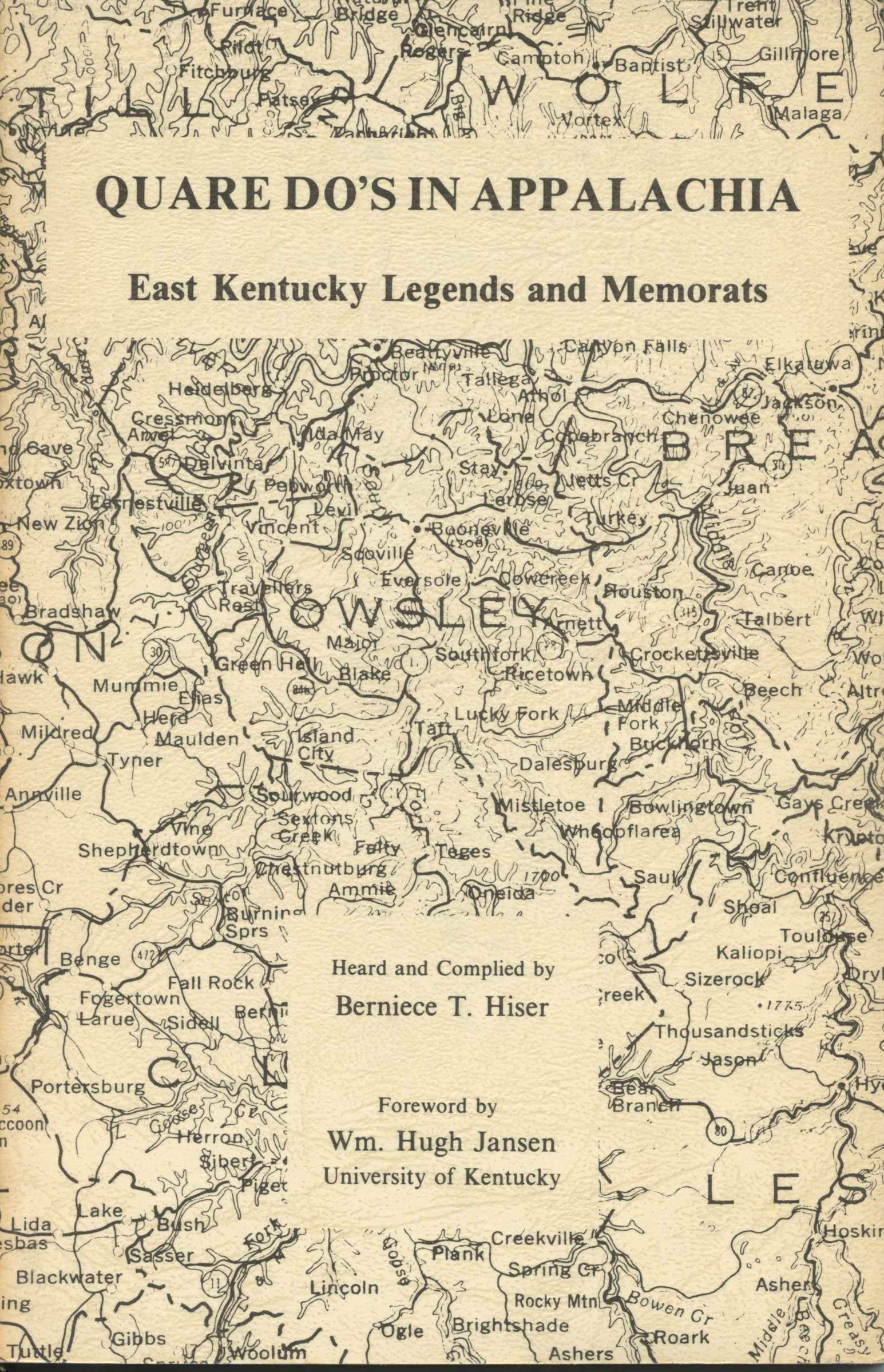 Quare Do's In Appalachia: East Kentucky Legends And Memorats