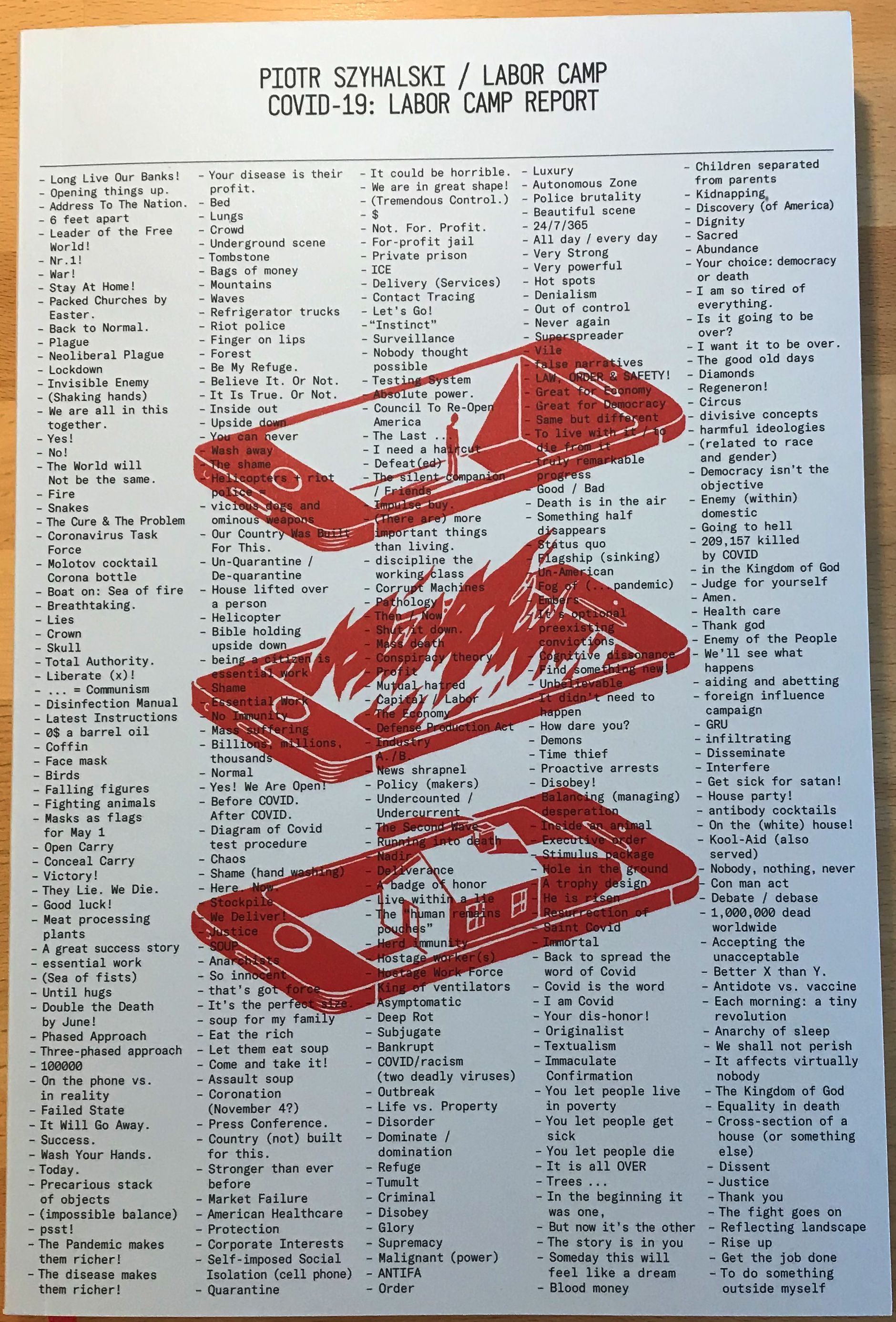 Piotr Szyhalski / Labor Camp Covid-19: Labor Camp Report