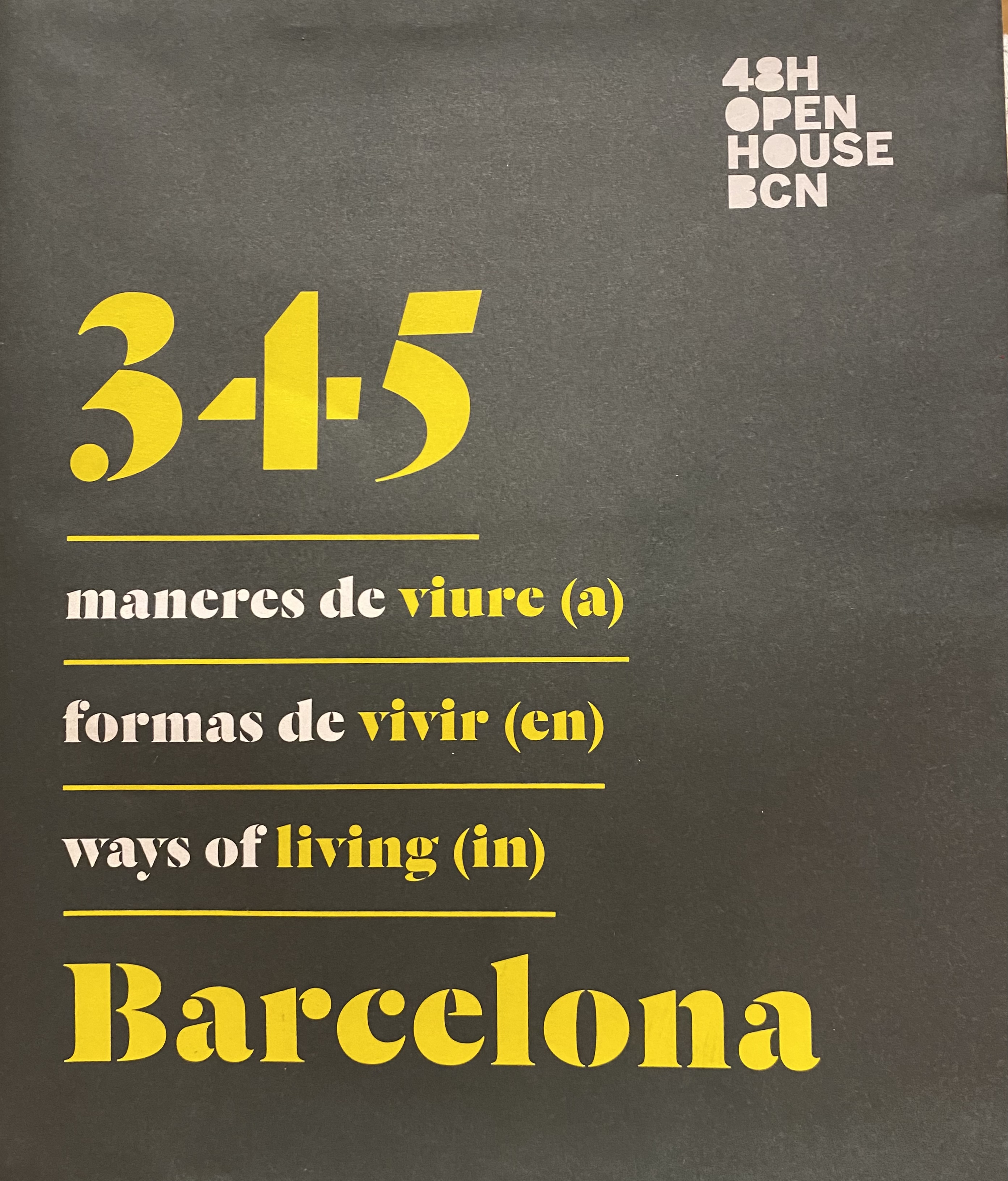 345 formas de vivir (en) Barcelona