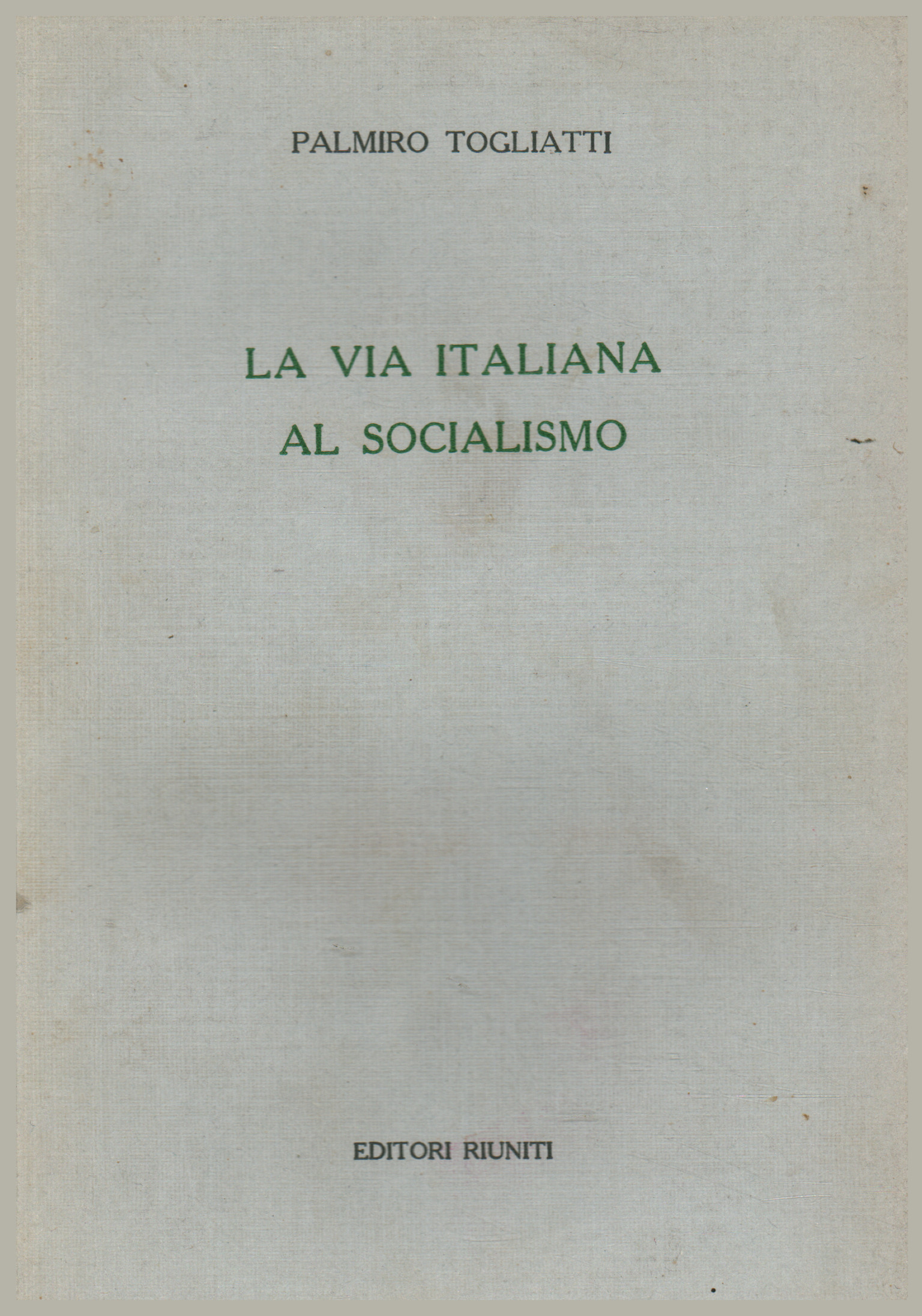 La via italiana al socialismo (Paperback)