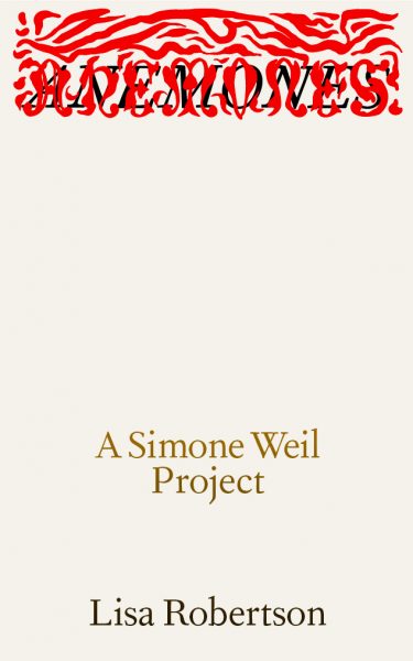 Anemones: A Simone Weil Project (Paperback)