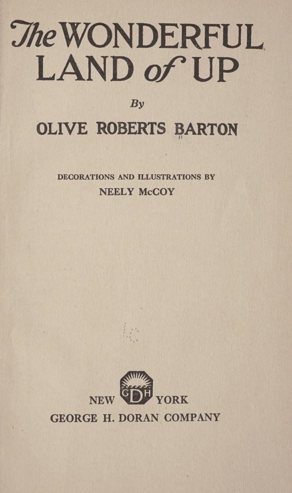 The wonderful land of Up (Unknown Binding)