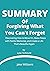 Book Summary Of Forgiving W...