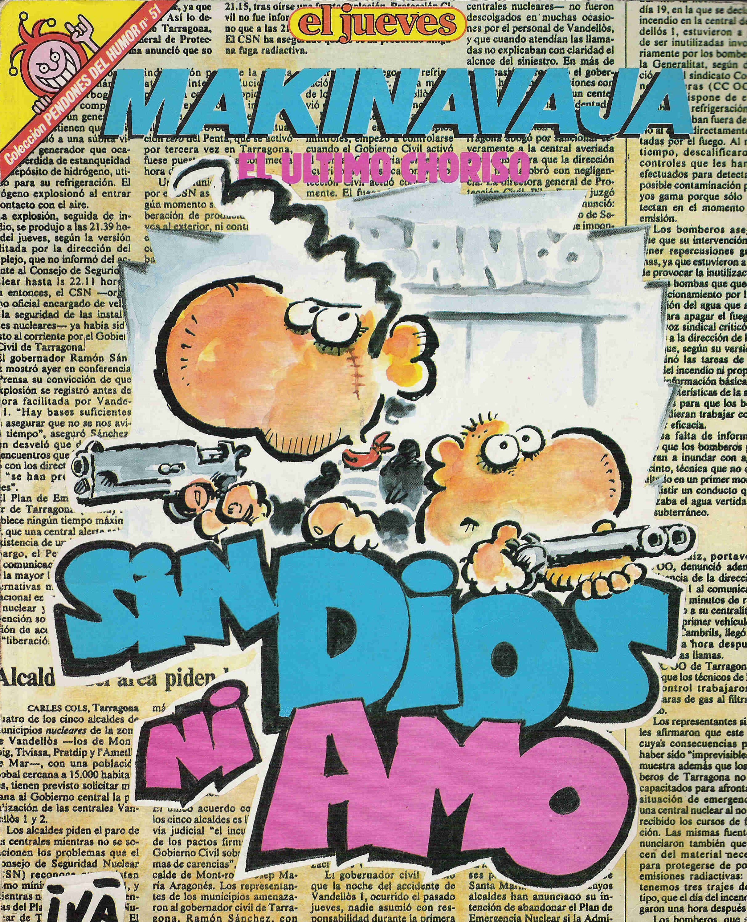 Makinavaja. Sin dios ni amo (Pendones del humor, #51)