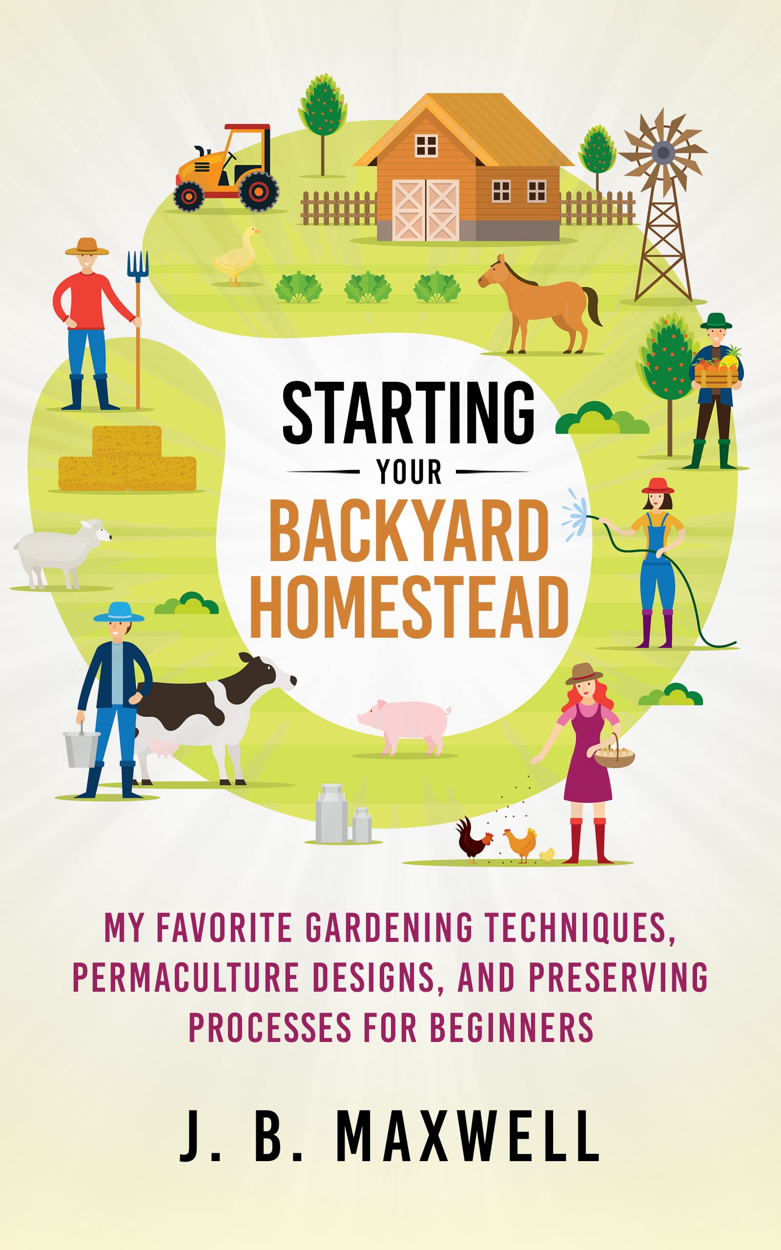 Starting Your Backyard Homestead: My Favorite Gardening Techniques, Permaculture Designs, and Preserving Processes For Beginners (Kindle Edition)